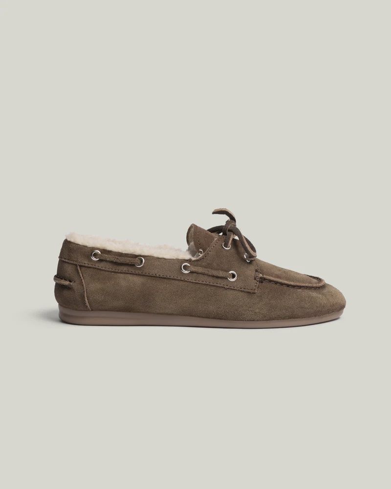 POSA - Boat Loafer Veg-Shearling Suede