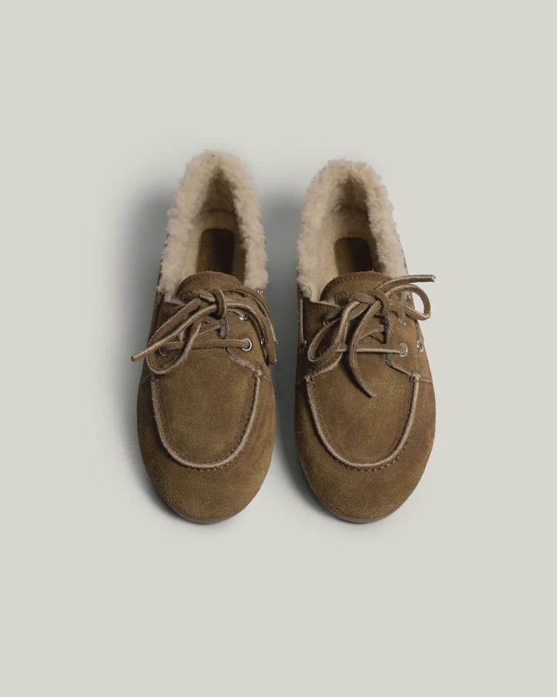 POSA - Boat Loafer Veg-Shearling Suede