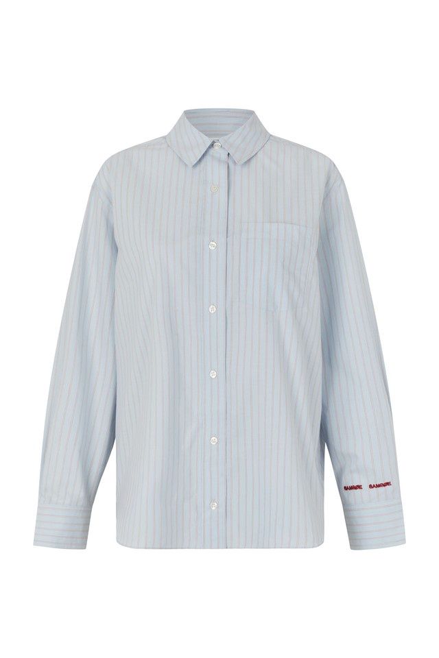 Samsoe Samsoe - SALOVA POCKET SHIRT 15756, Color: RUGBY BLUE ST., Size: XXS