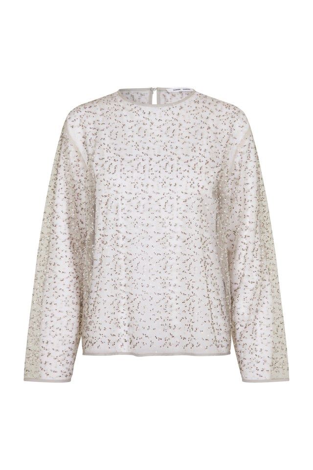 Samsoe Samsoe - SAMALLY BLOUSE 15264, Color: PUMICE STONE, Size: XXS