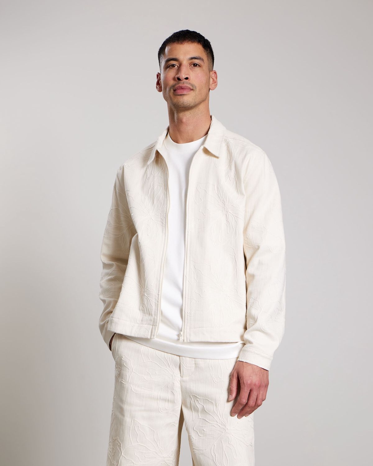 AEDEN - Dinand Shirt, Color: Off-white, Size: S