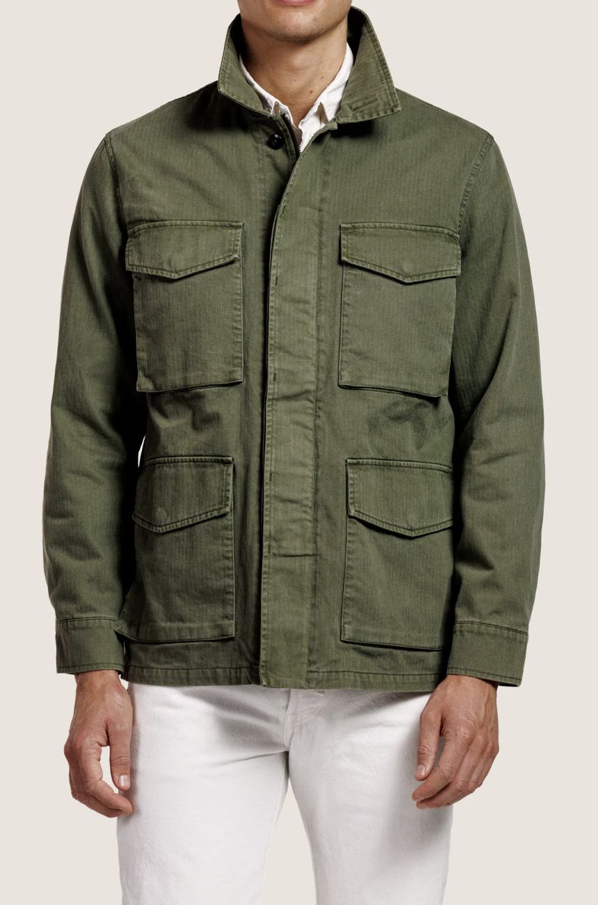 ALTER EGO HEREN - JACK COTTON JACKET, Color: Militairy, Size: s