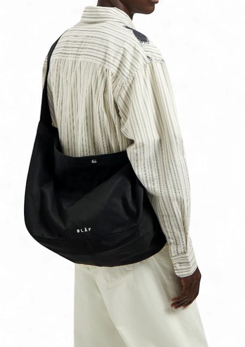 ØLÅF - BRUSHSTROKE LOGO STRIPE LS SHIRT