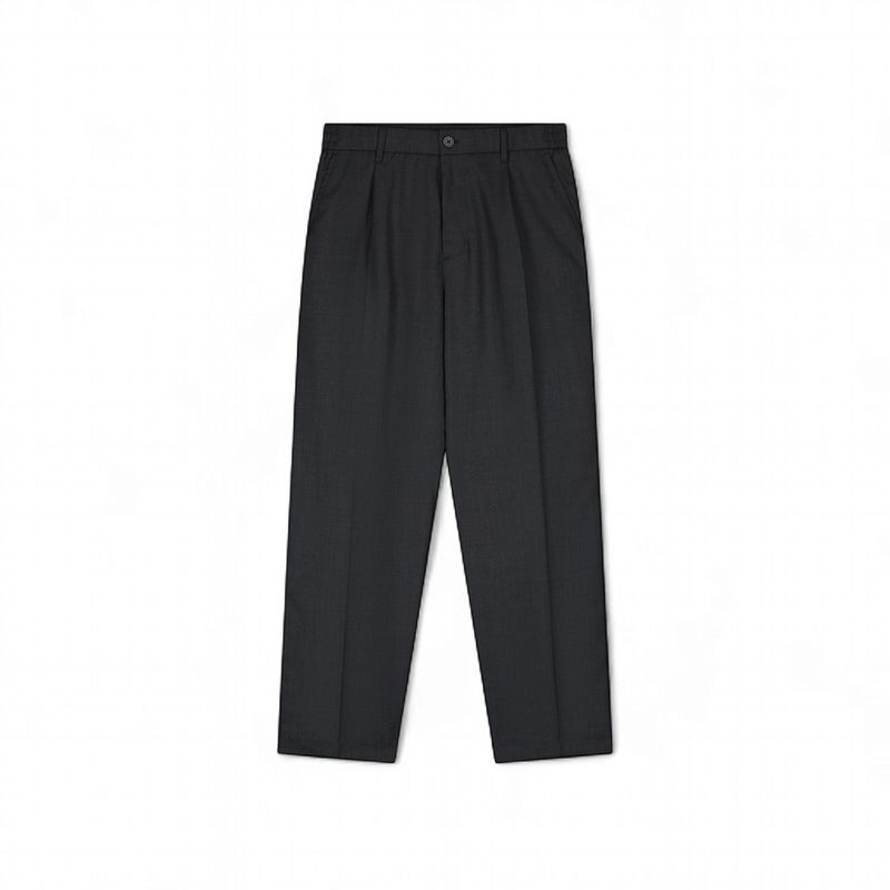 ØLÅF - REGULAR WOOL BLEND PLEATED PANT