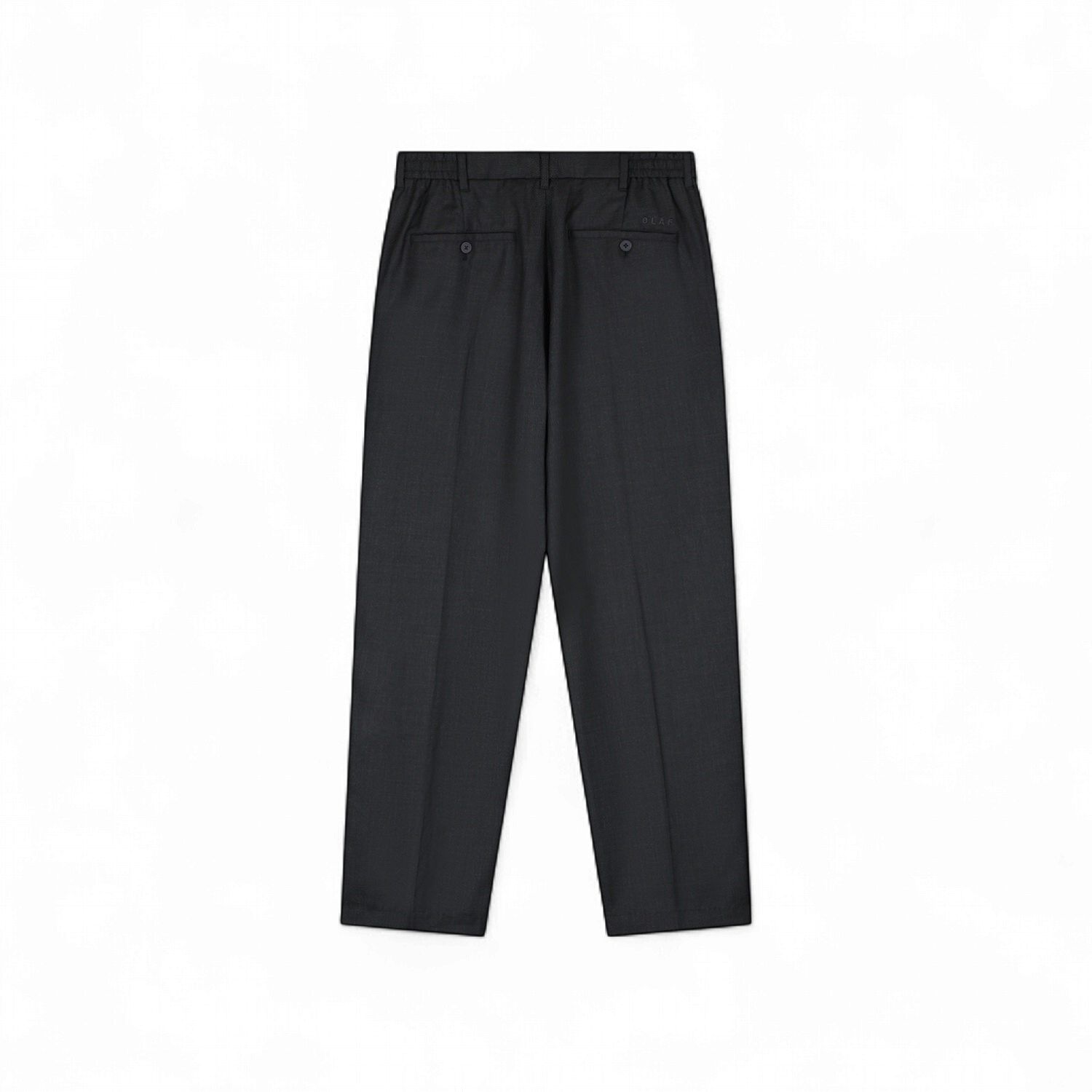 ØLÅF - REGULAR WOOL BLEND PLEATED PANT