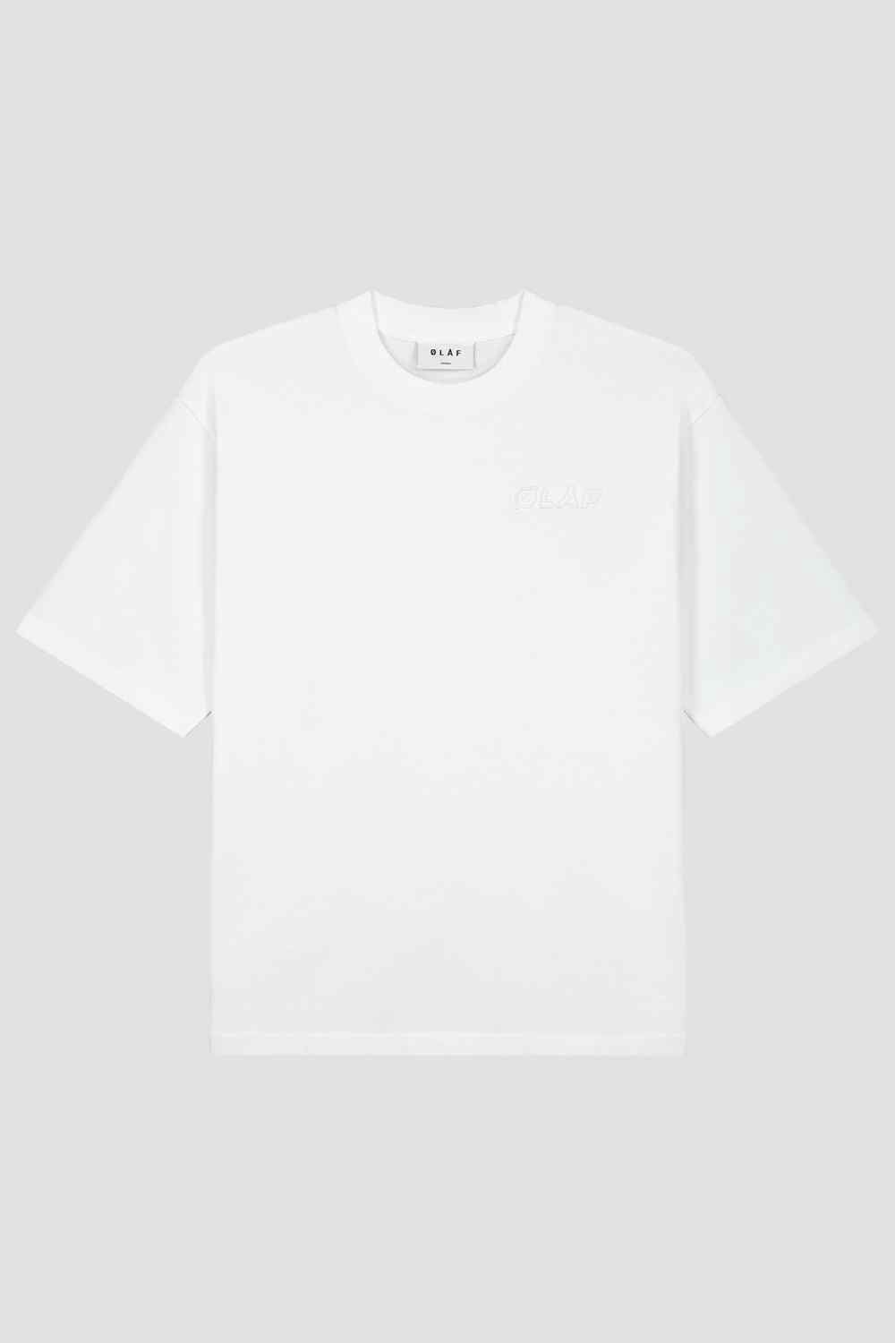 ØLÅF - HEAVYWEIGHT STUDIO TEE, Color: OPTICAL WHITE, Size: XS