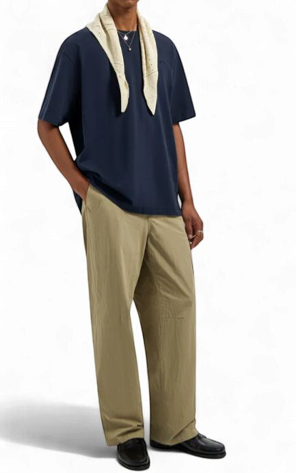 ØLÅF - RIPSTOP APPLIQUE RELAXED TEE