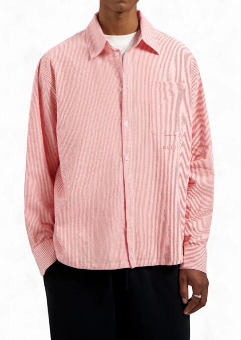 ØLÅF - OVERSIZED STRIPE OXFORD SHIRT