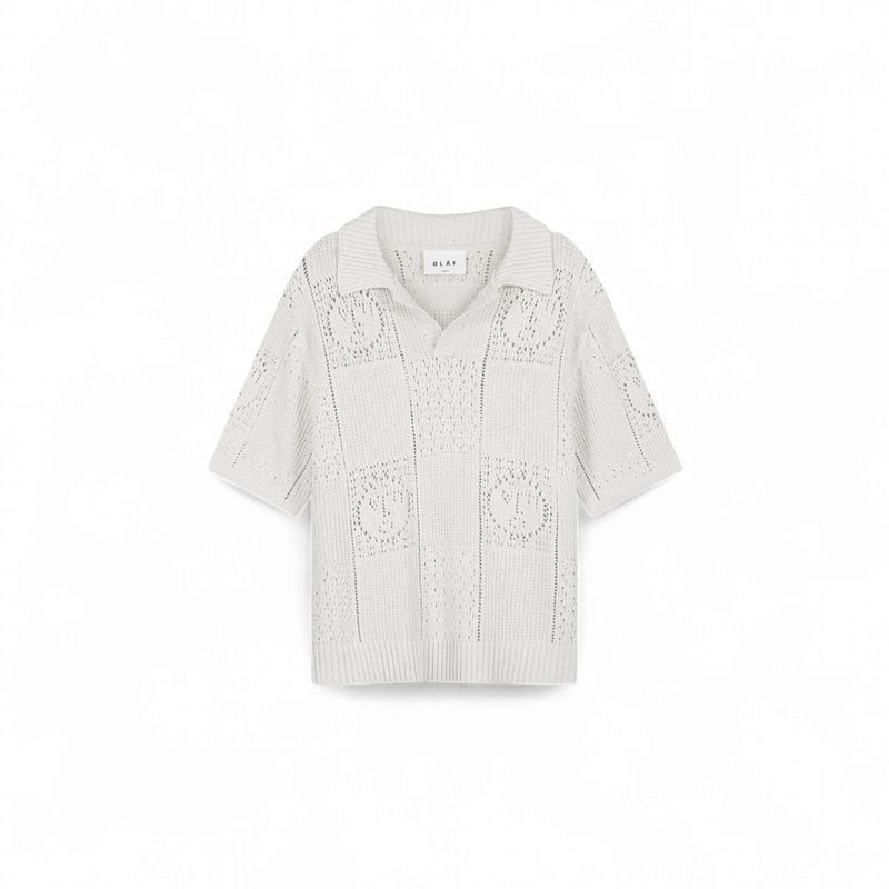 ØLÅF - FACE LOGO KNIT POLO