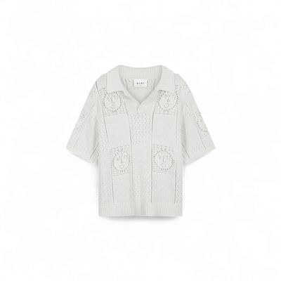 ØLÅF - FACE LOGO KNIT POLO