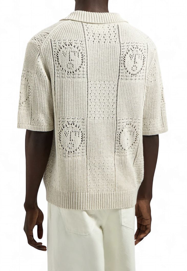 ØLÅF - FACE LOGO KNIT POLO