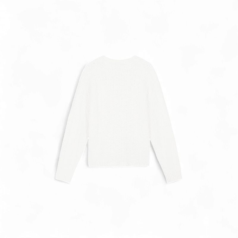 ØLÅF - TEXTURED BOXY KNITTED CREWNECK