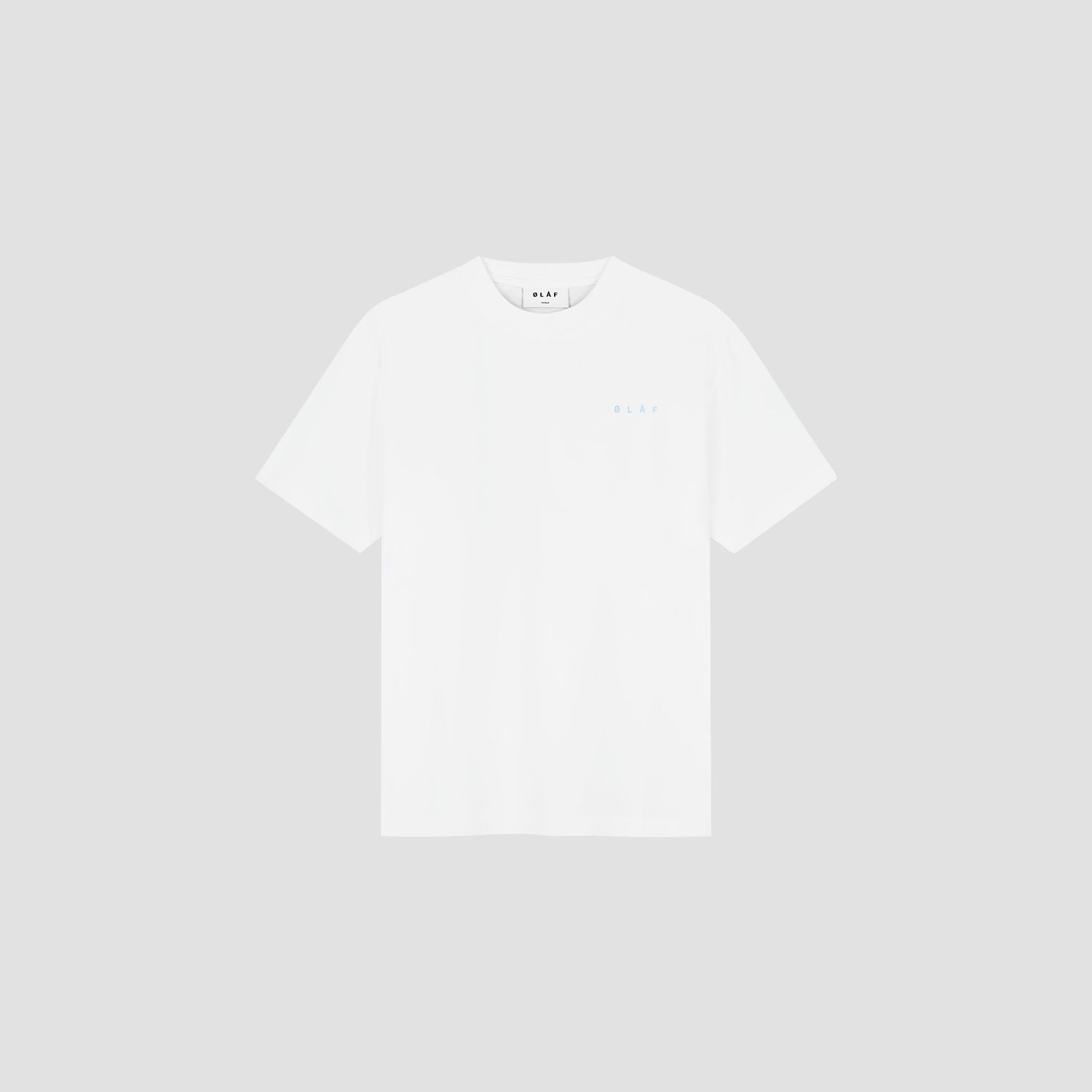 ØLÅF - BRUSHSTROKE FACE TEE, Color: OPTICAL WHITE, Size: XS