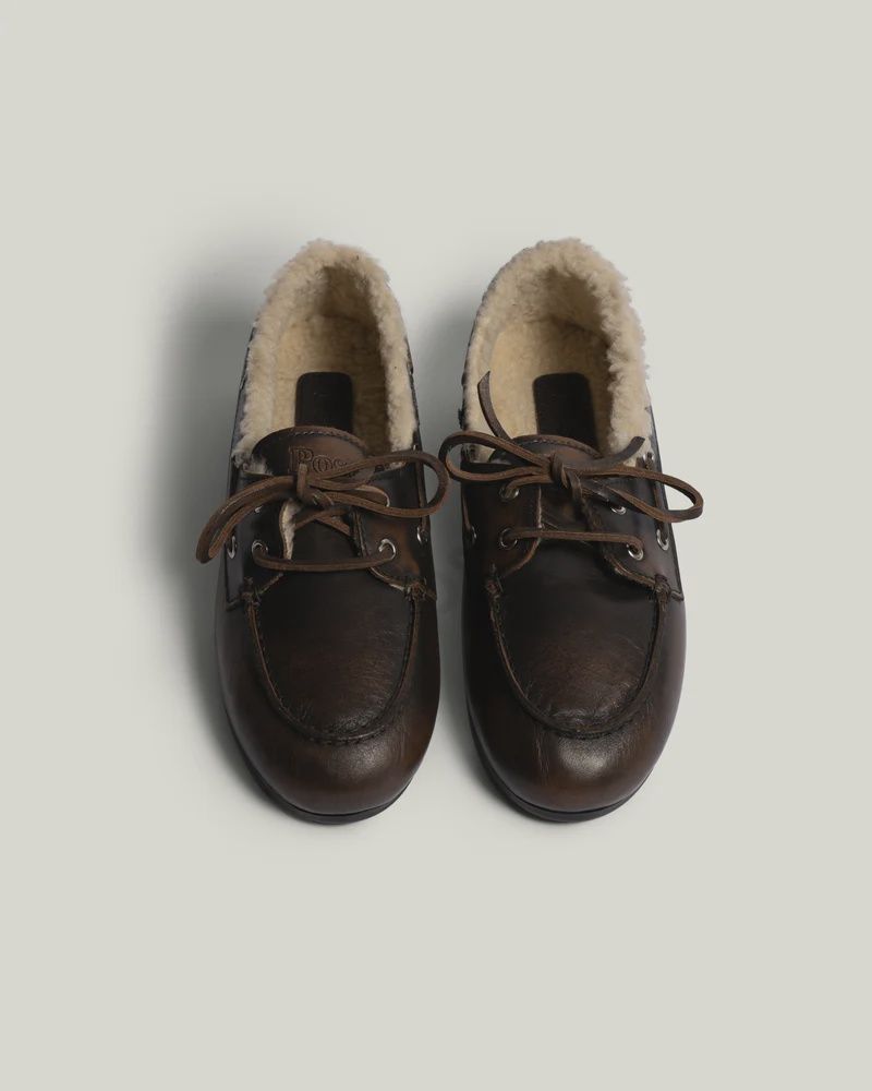 POSA - Boat Loafer Veg-Shearling Leather