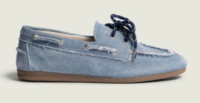 POSA - Boat loafer brushed denim