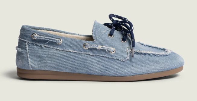 POSA - Boat loafer brushed denim