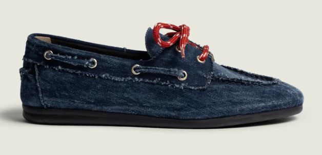 POSA - Boat loafer brushed denim