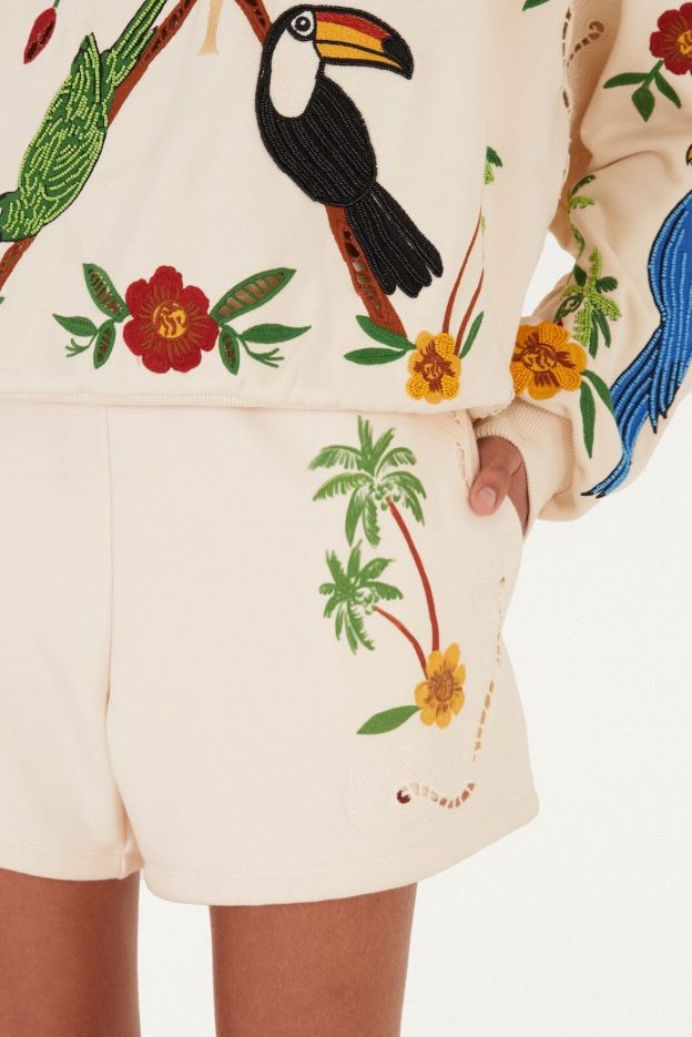 FARM RIO - Come To Rio Embroidered Shorts 349810