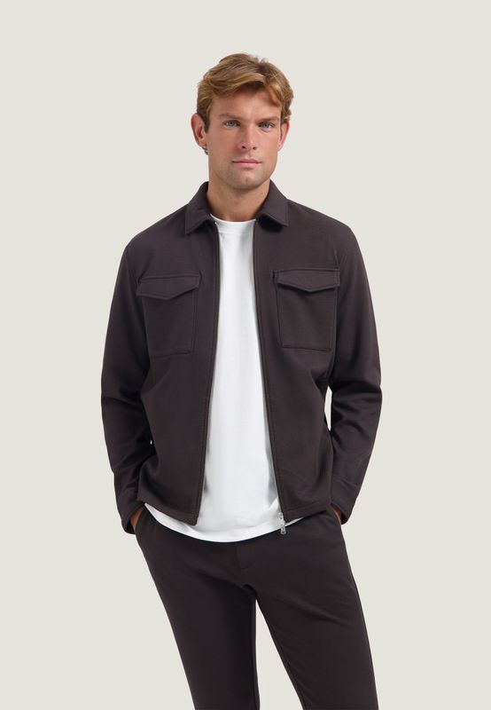 DSTREZZED Pike Overshirt Dk. Brown, worn
