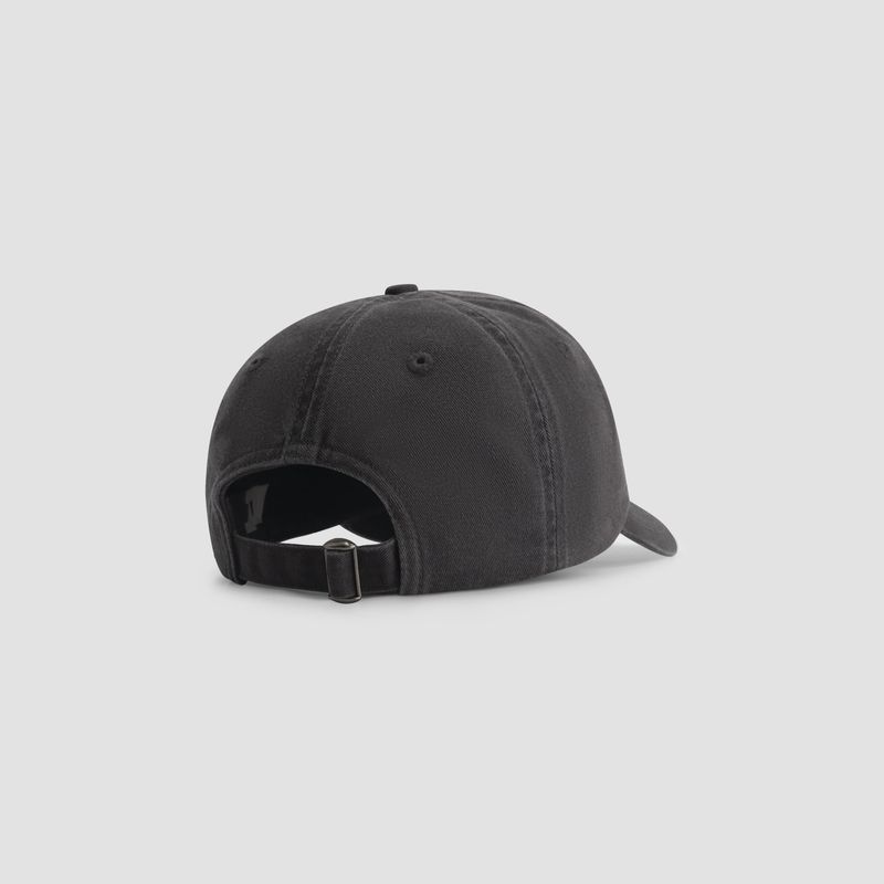 ØLÅF Washed Signature Logo Cap Charcoal, product photo