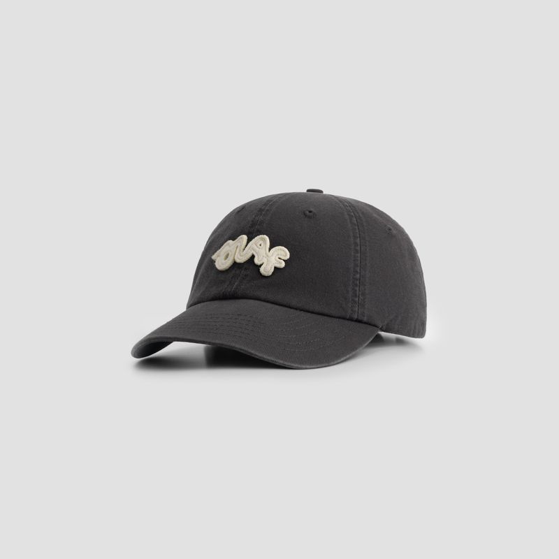 ØLÅF Washed Signature Logo Cap Charcoal, product photo