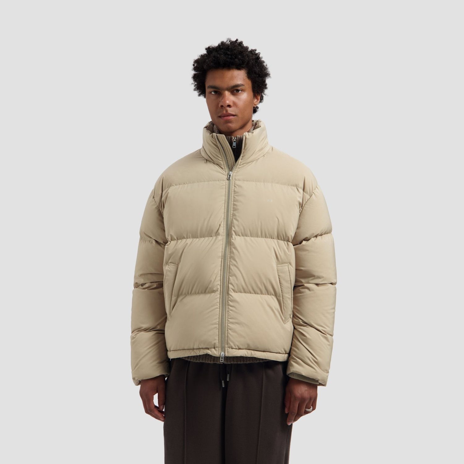 ØLÅF Puffer Jacket Ancient Scroll, worn