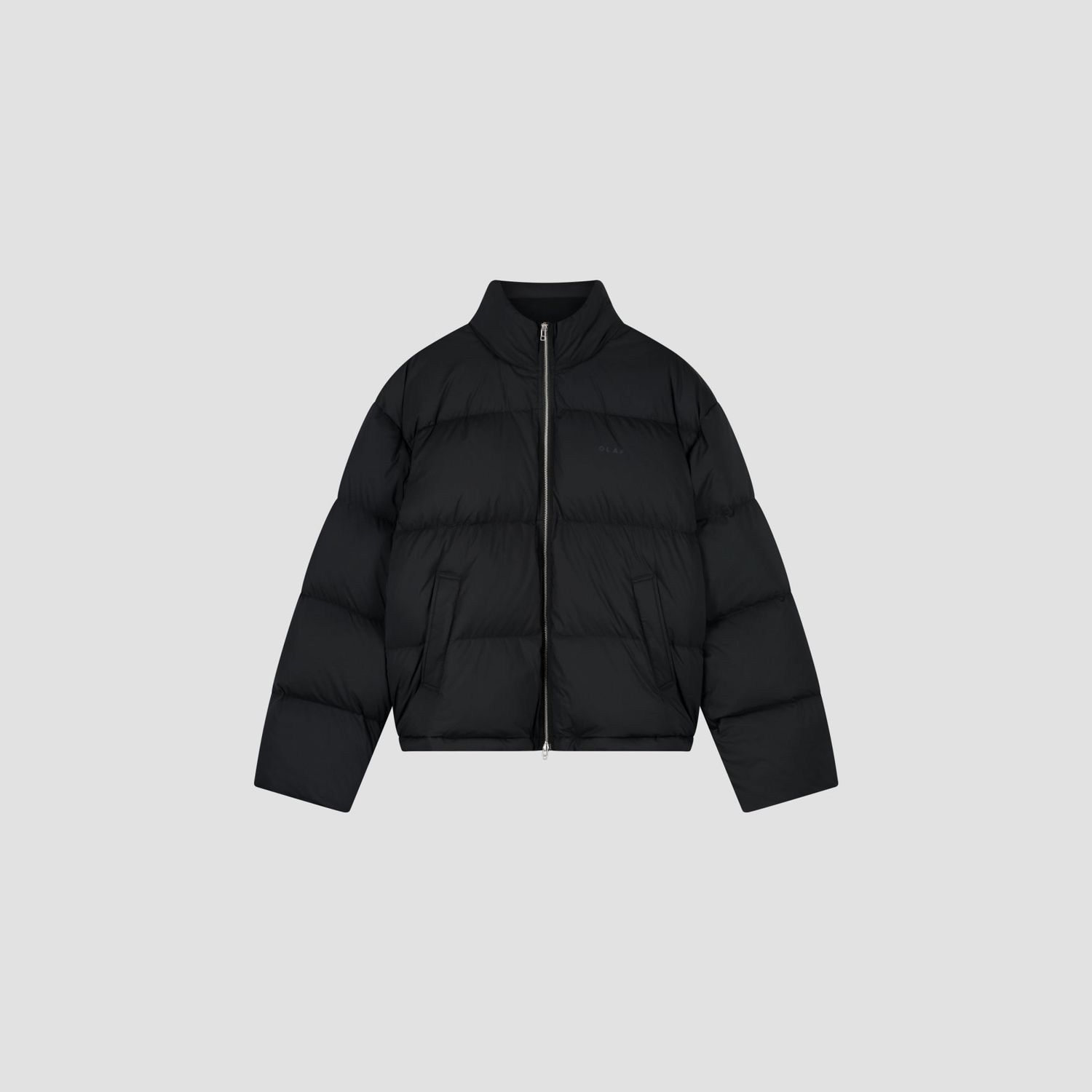 ØLÅF Puffer Jacket Black, front