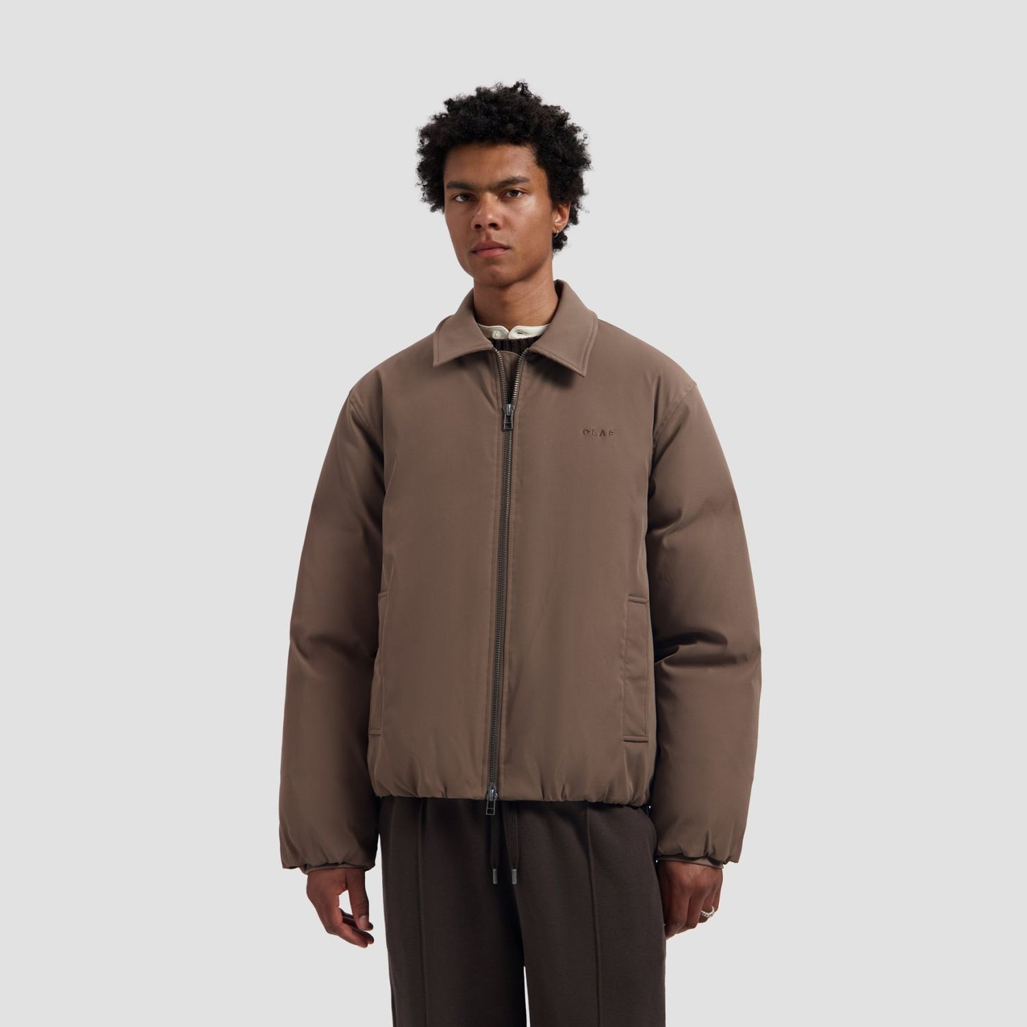 ØLÅF Padded Jacket Chocolate Chip, worn