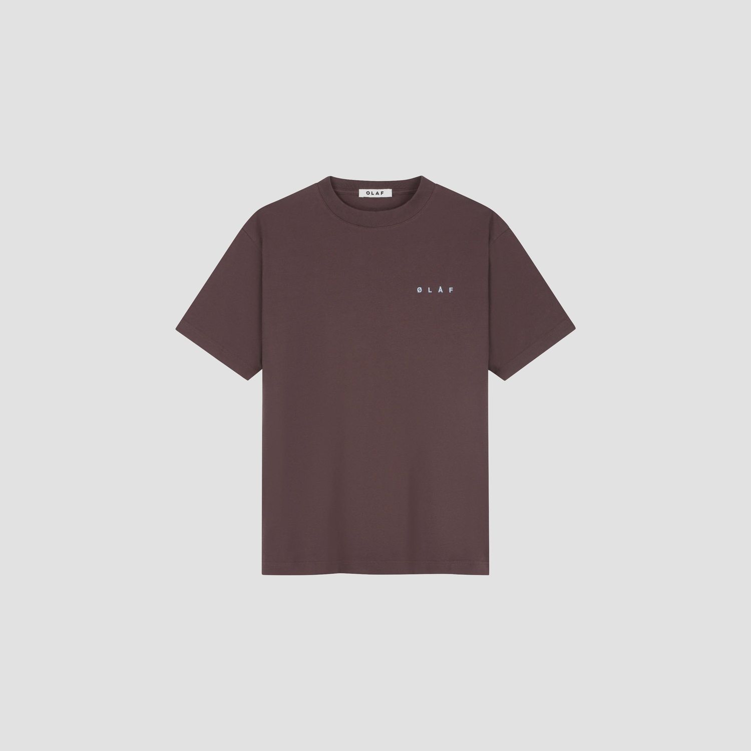 ØLÅF Lasso Face Tee Chocolate Plum, front