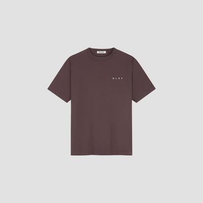 ØLÅF Lasso Face Tee Chocolate Plum, front