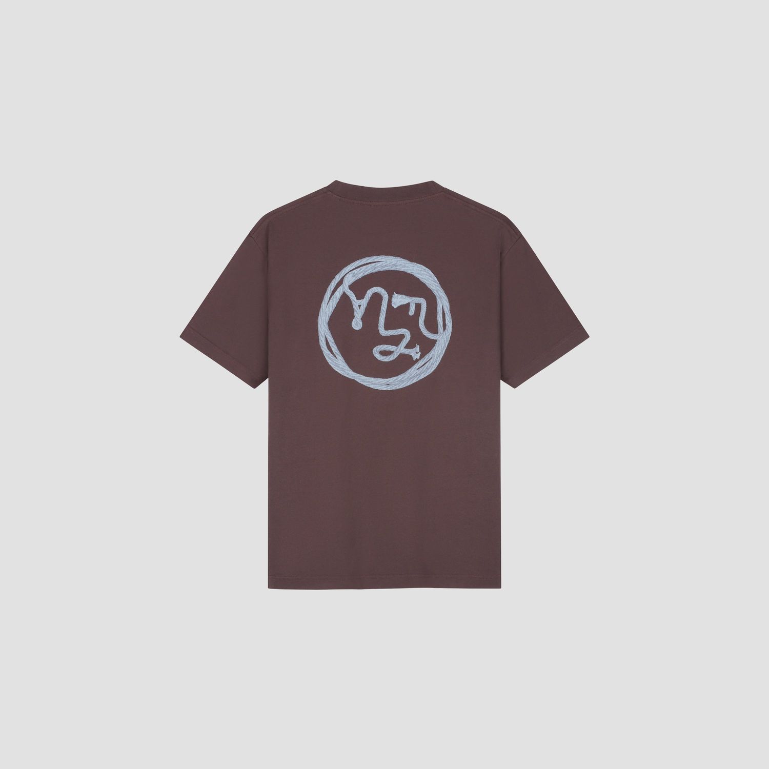 ØLÅF Lasso Face Tee Chocolate Plum, back