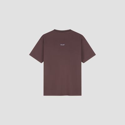 ØLÅF Essential Tee Chocolate Plum, back