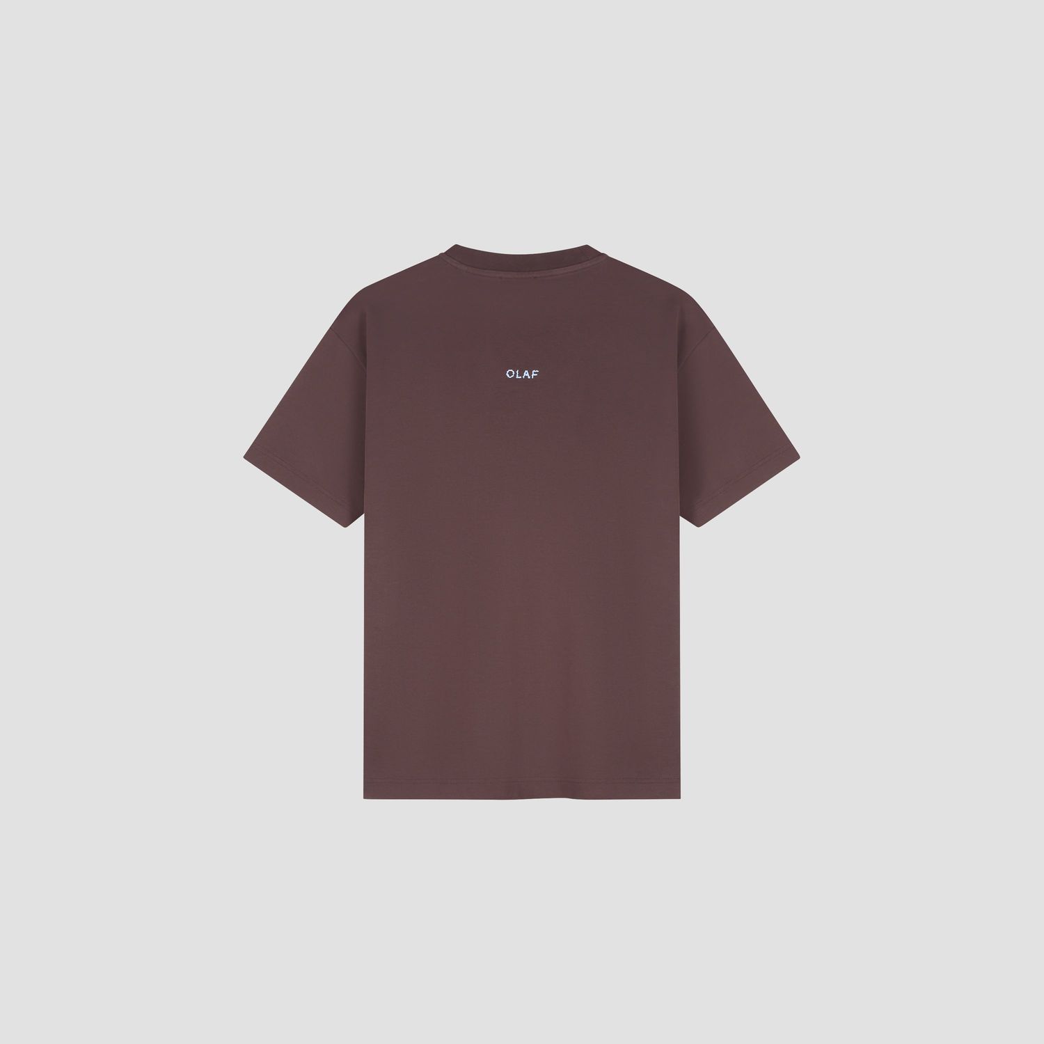 ØLÅF Essential Tee Chocolate Plum, back