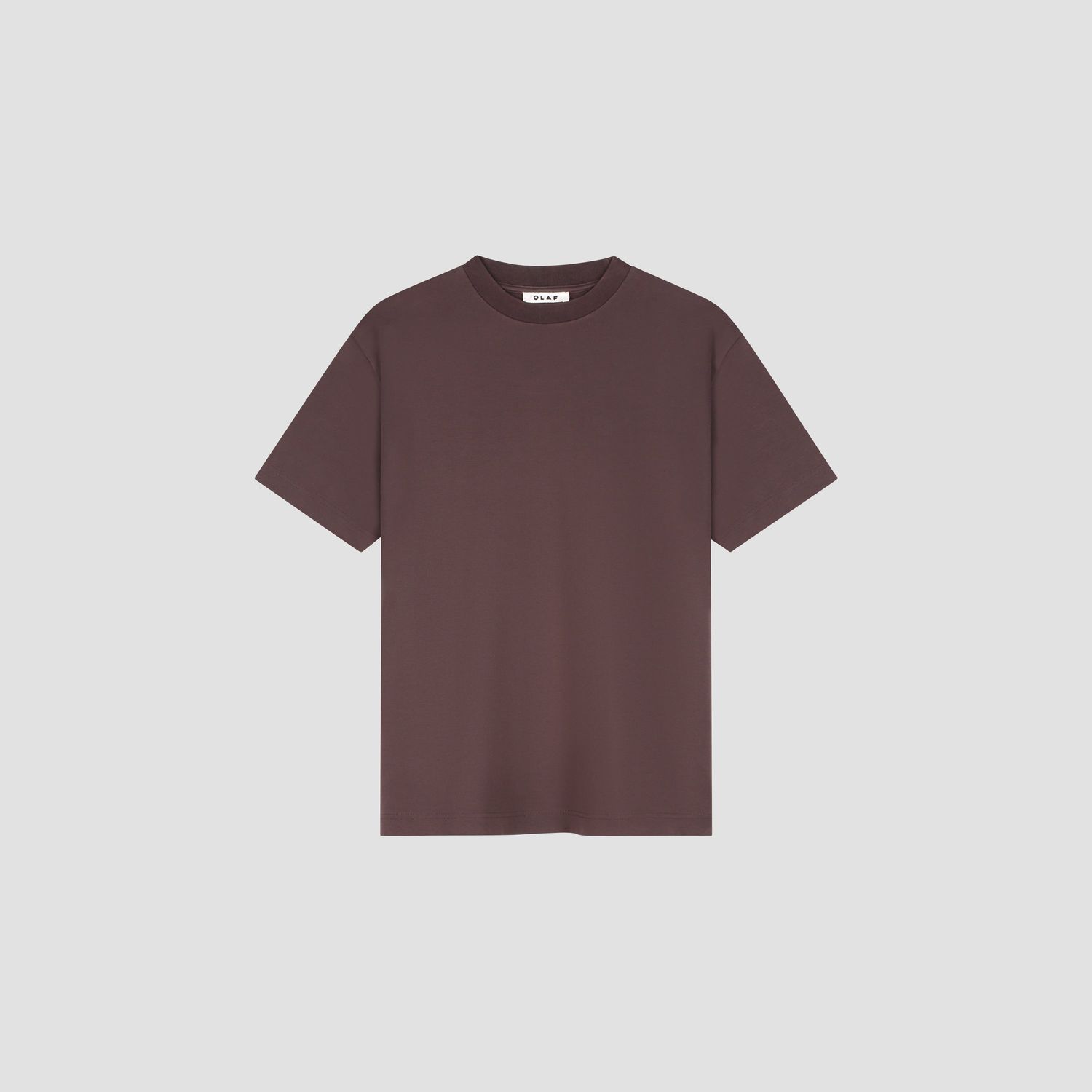 ØLÅF Essential Tee Chocolate Plum, front