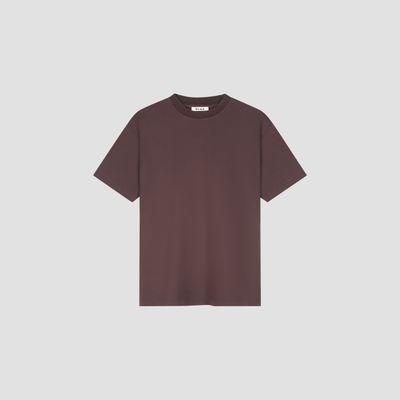 ØLÅF Essential Tee Chocolate Plum, front