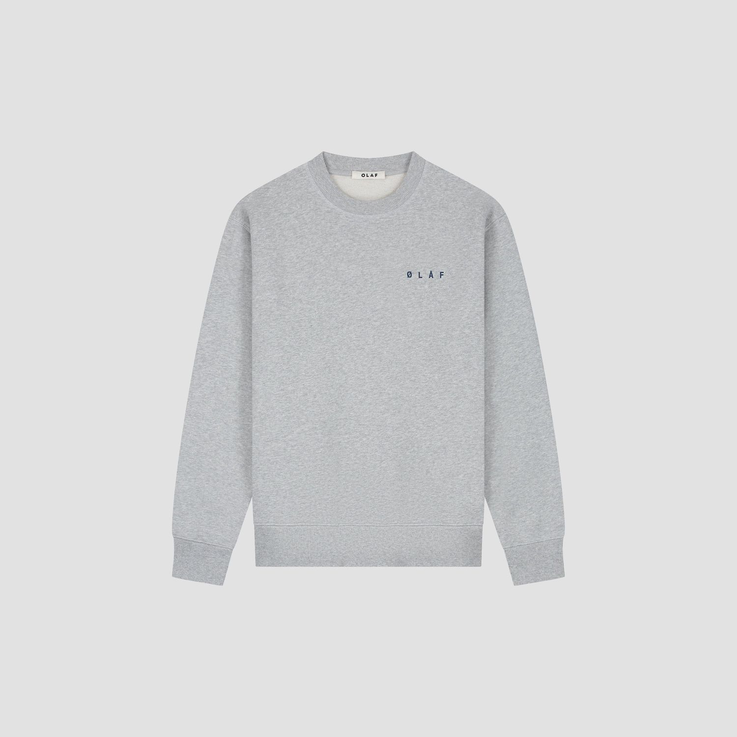 ØLÅF Lasso Face Crewneck Heather Grey, front