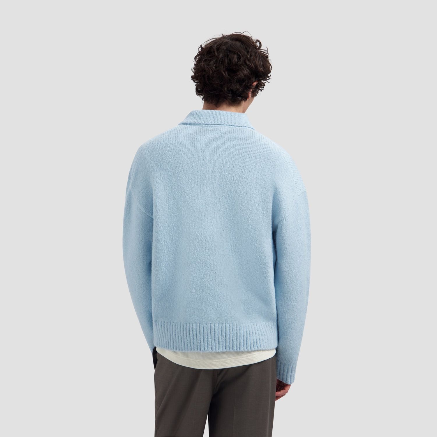 ØLÅF Oversized Knitted Polo Windsurfer, worn