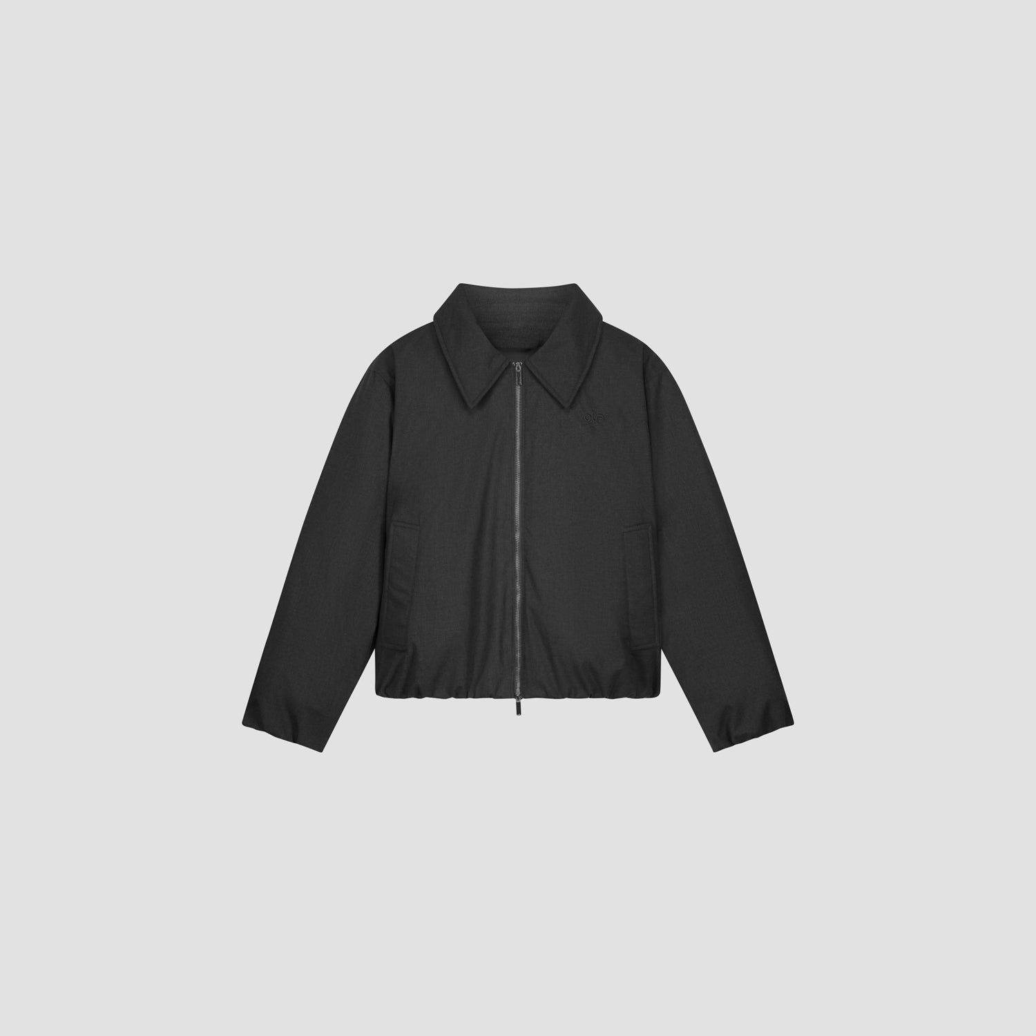 ØLÅF Peached Padded Jacket Charcoal, front