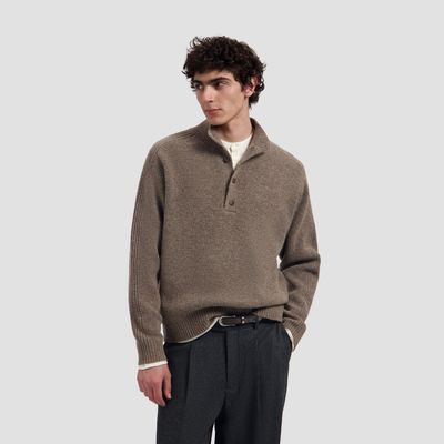 ØLÅF Knitted Mock Neck Treehouse, worn