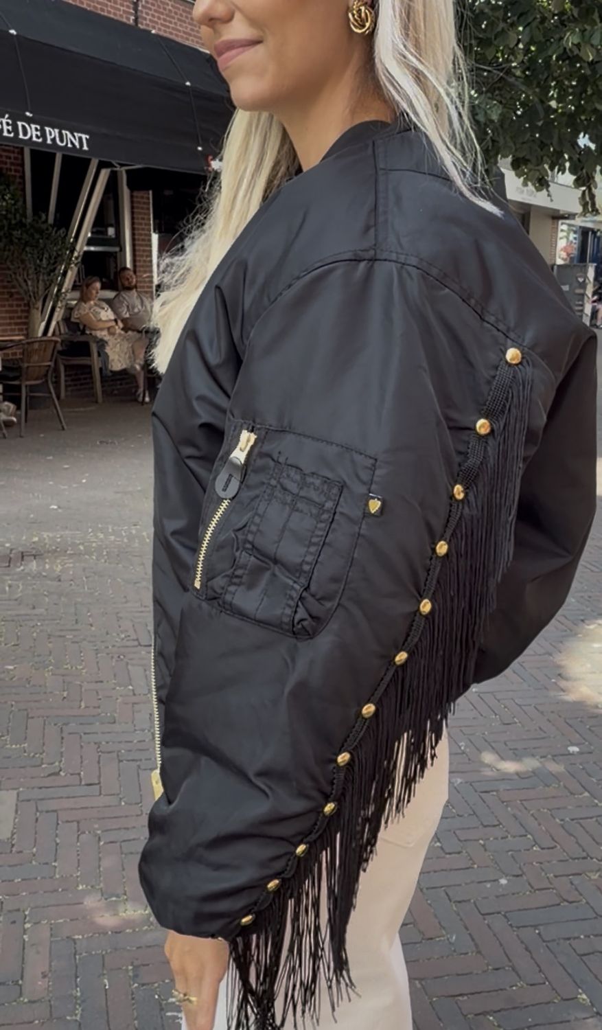 Suus the label Bomber Franjes