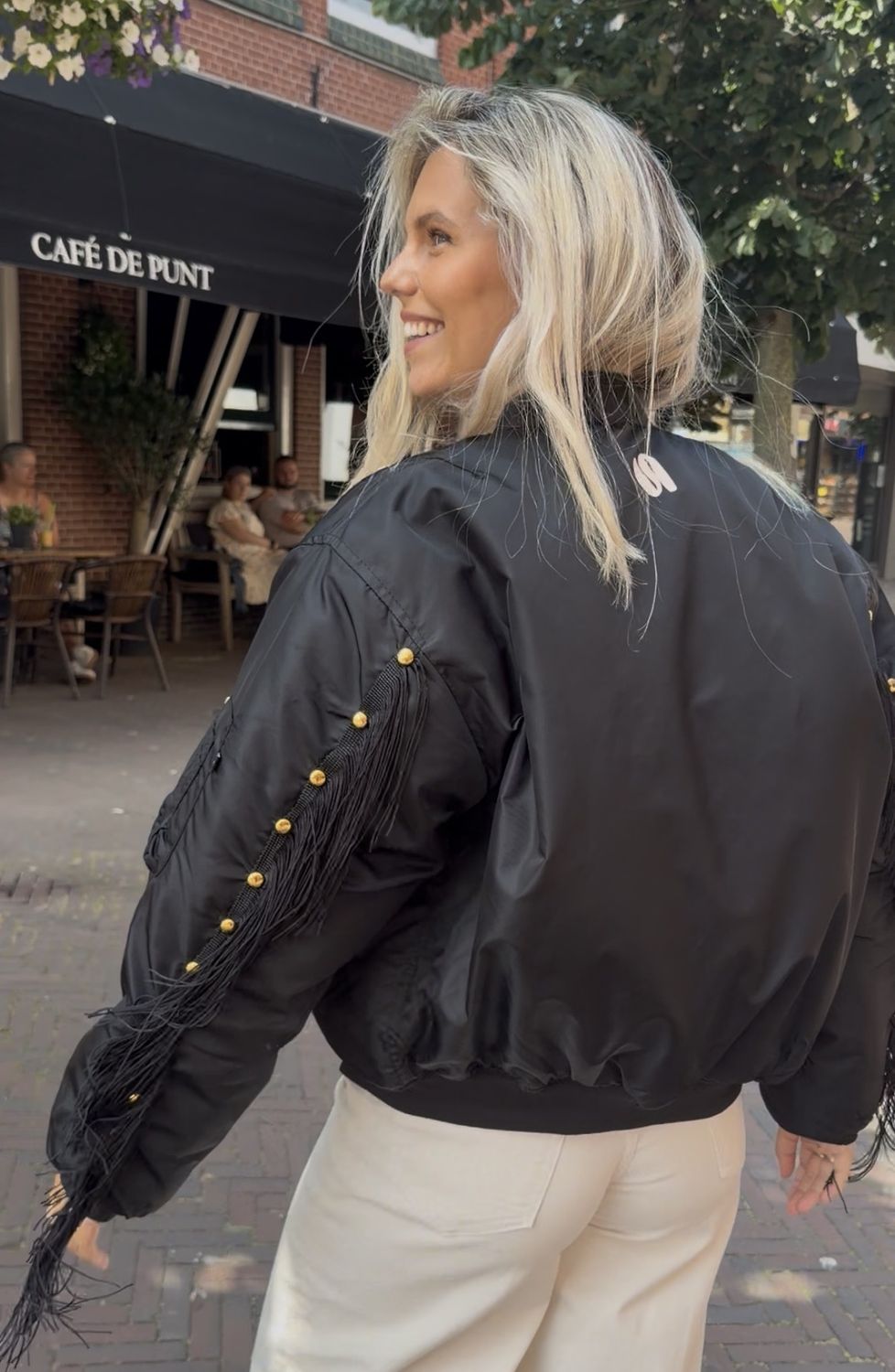 Suus the label Bomber Franjes