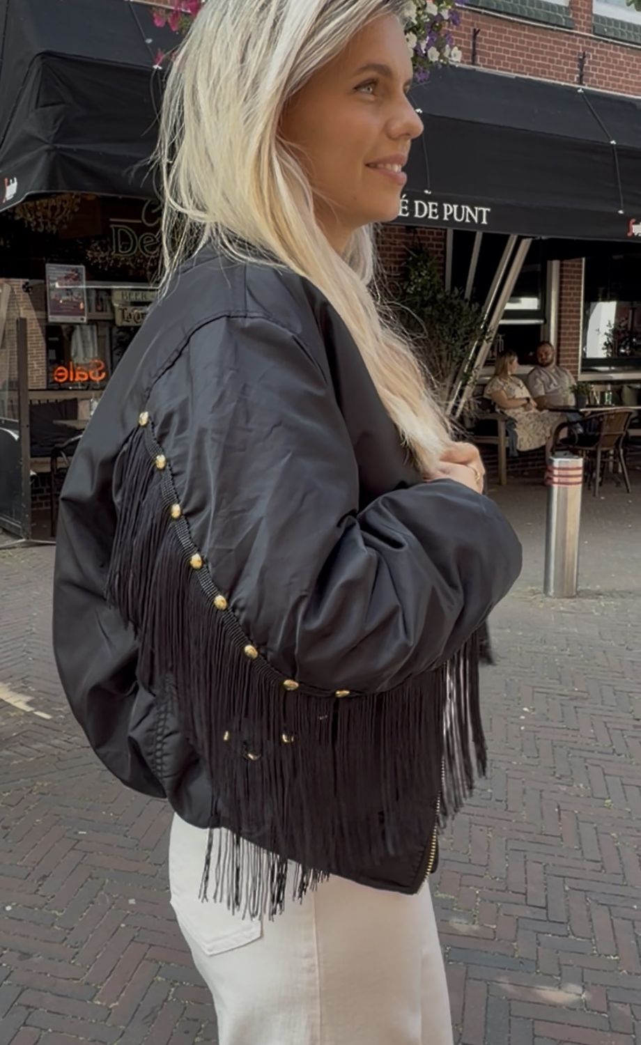 Suus the label Bomber Franjes