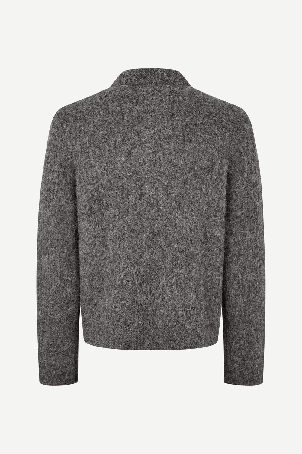 SAMSØE SAMSØE Sajob Zip Cardigan Dark Grey Mel., back