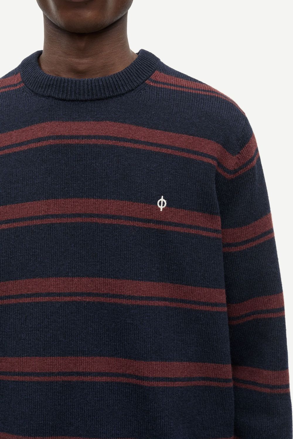 SAMSØE SAMSØE Sapatrik Sweater Bitter Chocolate St., worn