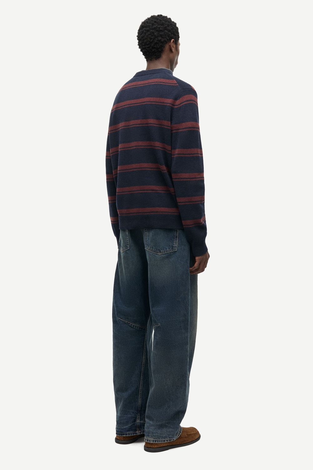 SAMSØE SAMSØE Sapatrik Sweater Bitter Chocolate St., worn