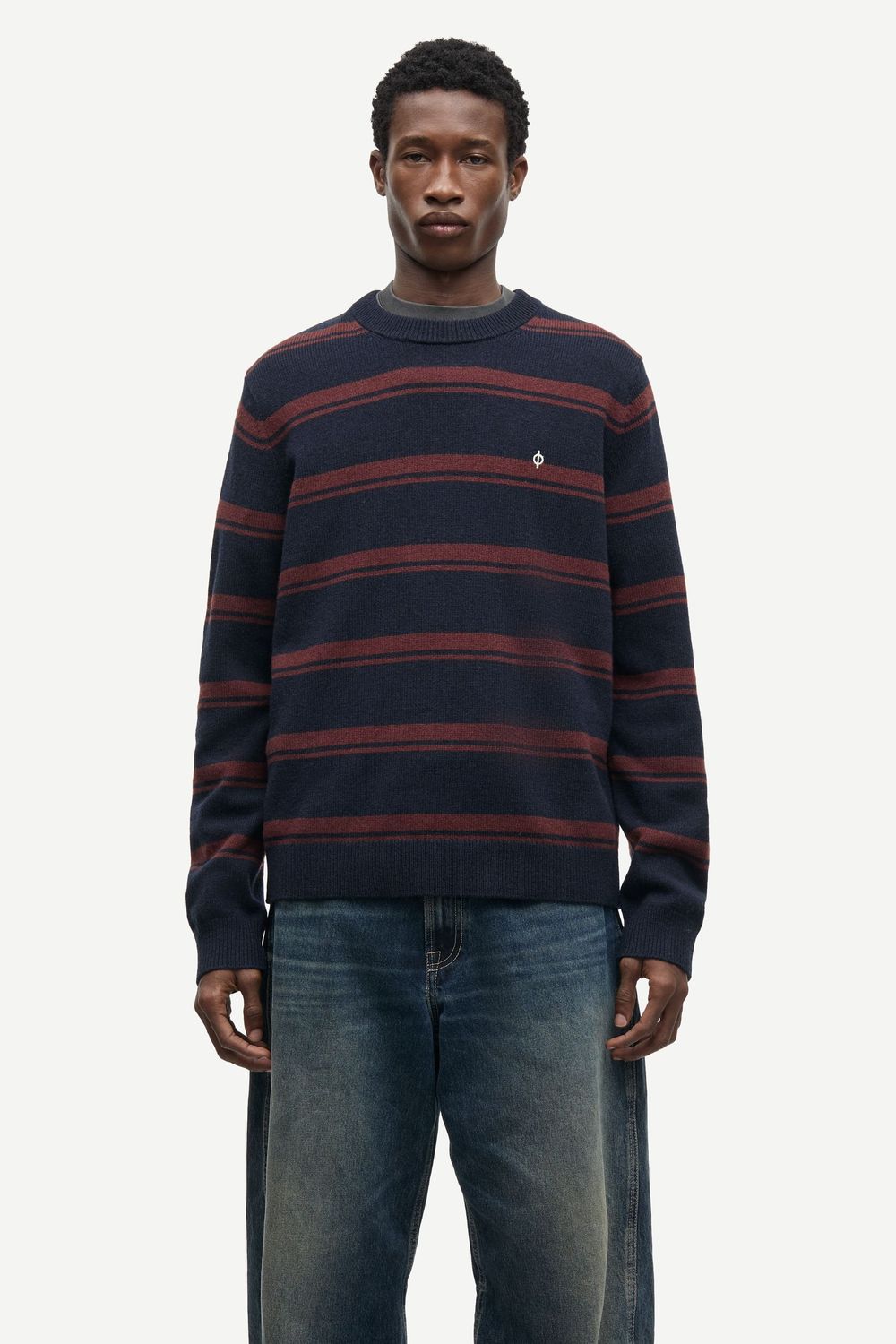 SAMSØE SAMSØE Sapatrik Sweater Bitter Chocolate St., worn