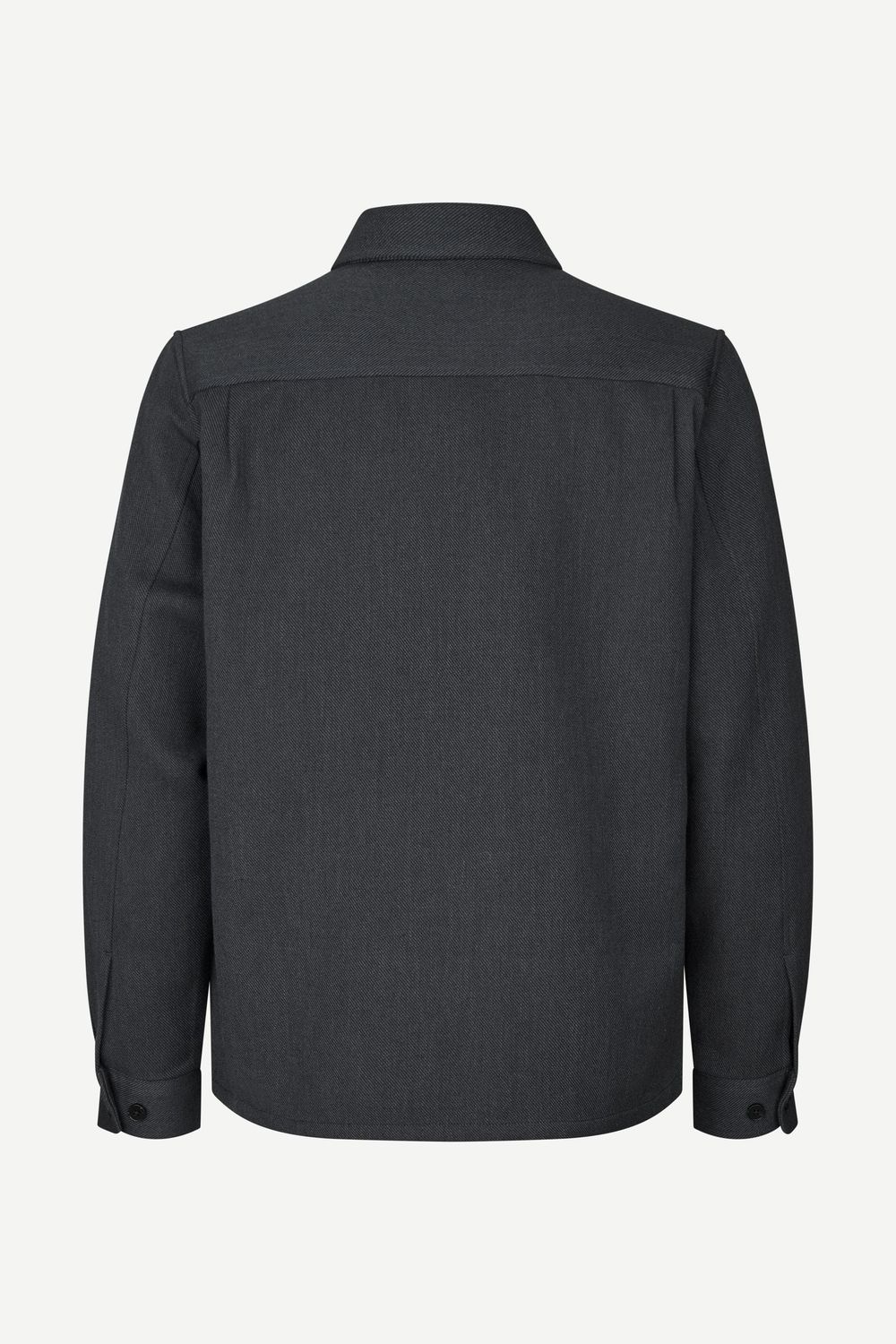 SAMSØE SAMSØE Sadamon GT Zip Overshirt Dark Grey Mel., back