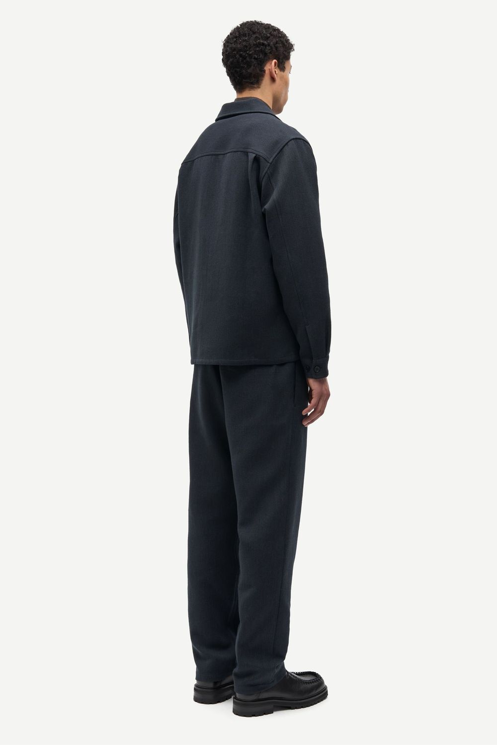 SAMSØE SAMSØE Sadamon GT Zip Overshirt Dark Grey Mel., worn
