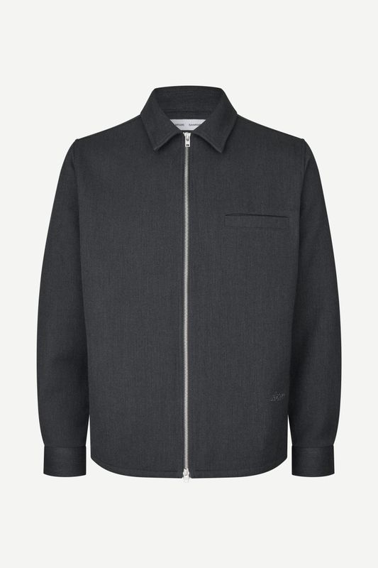SAMSØE SAMSØE Sadamon GT Zip Overshirt Dark Grey Mel., product photo