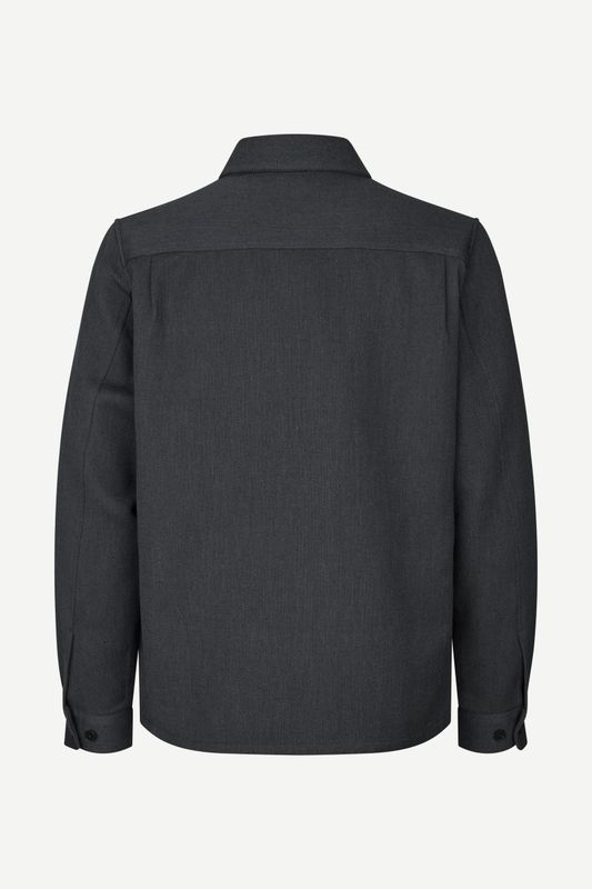 SAMSØE SAMSØE Sadamon GT Zip Overshirt Dark Grey Mel., product photo